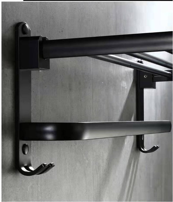 Towel rack towel rack shelf foldable wall hanging