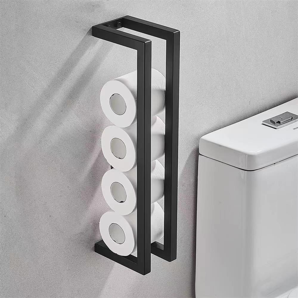 Bathroom Towel Rack Bath Towel Storage Rack Hotel Toilet Towel Roll Stand Dual-use