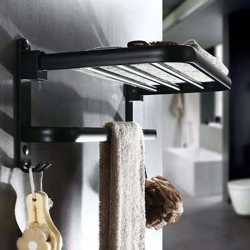 Towel rack towel rack shelf foldable wall hanging
