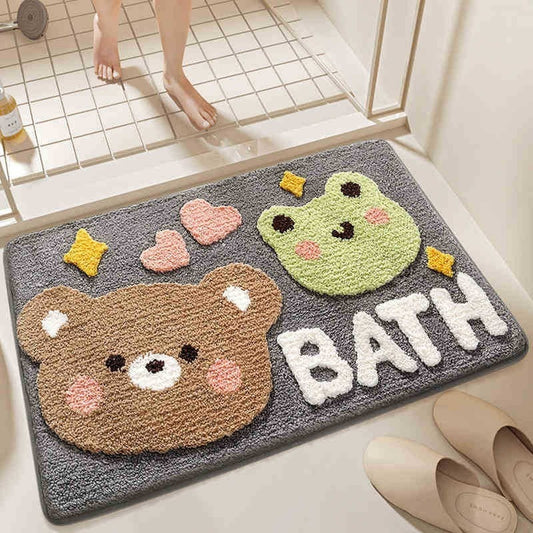 Cute Carpet Door Mat Entry Bathroom Non-slip