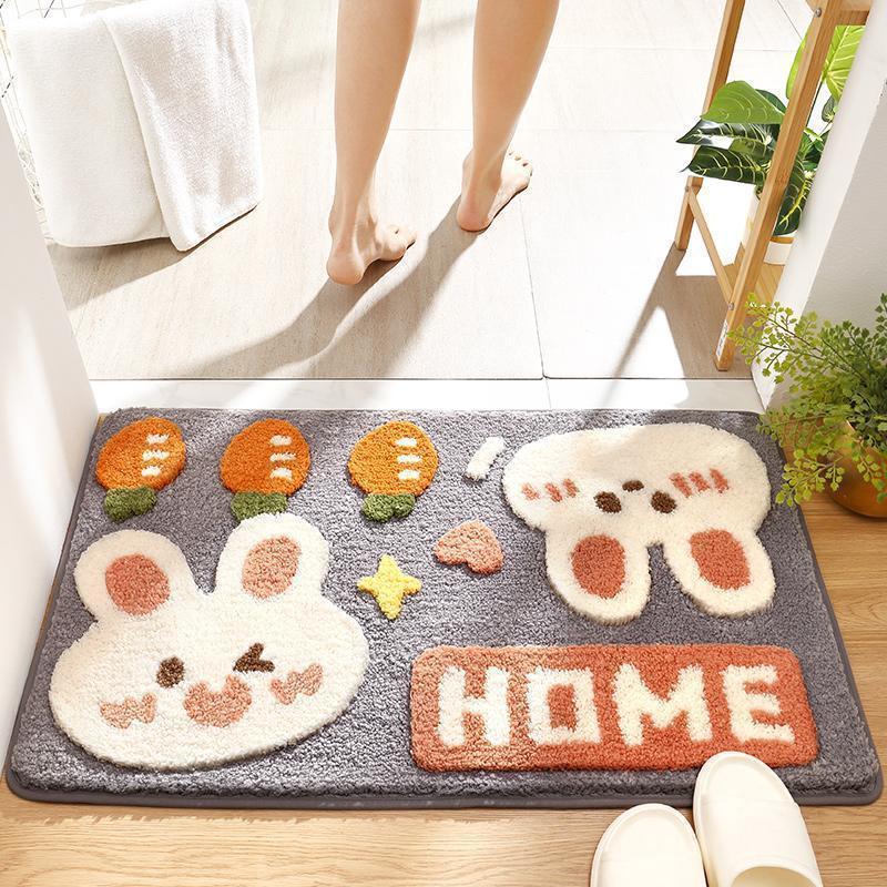 Cute Carpet Door Mat Entry Bathroom Non-slip