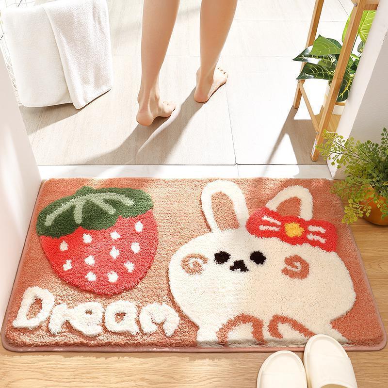 Cute Carpet Door Mat Entry Bathroom Non-slip