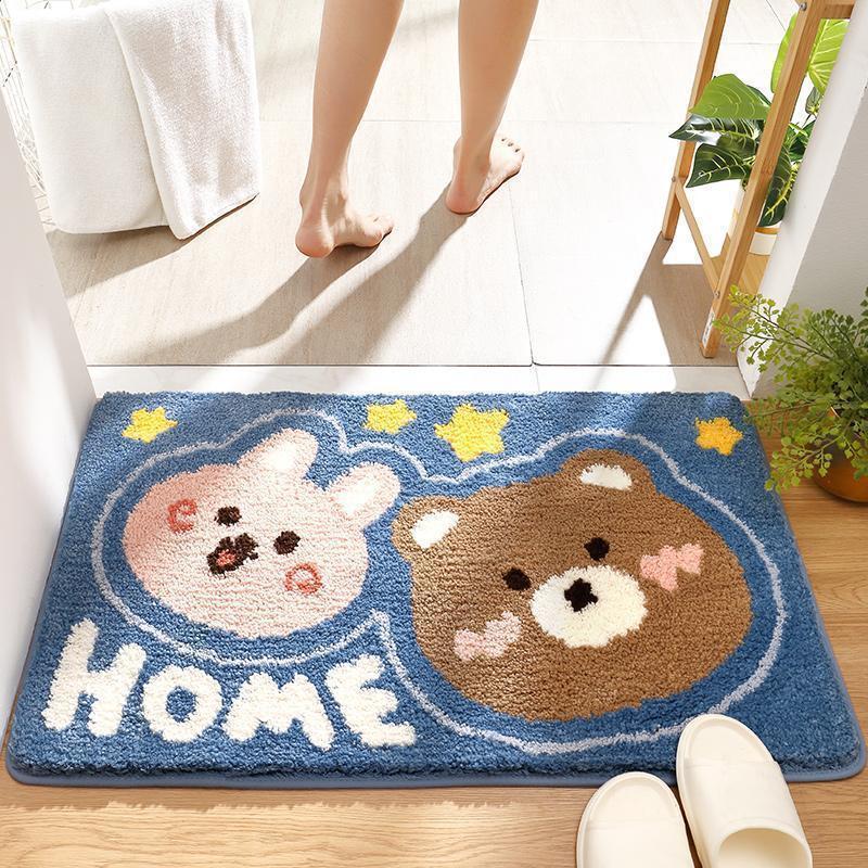 Cute Carpet Door Mat Entry Bathroom Non-slip
