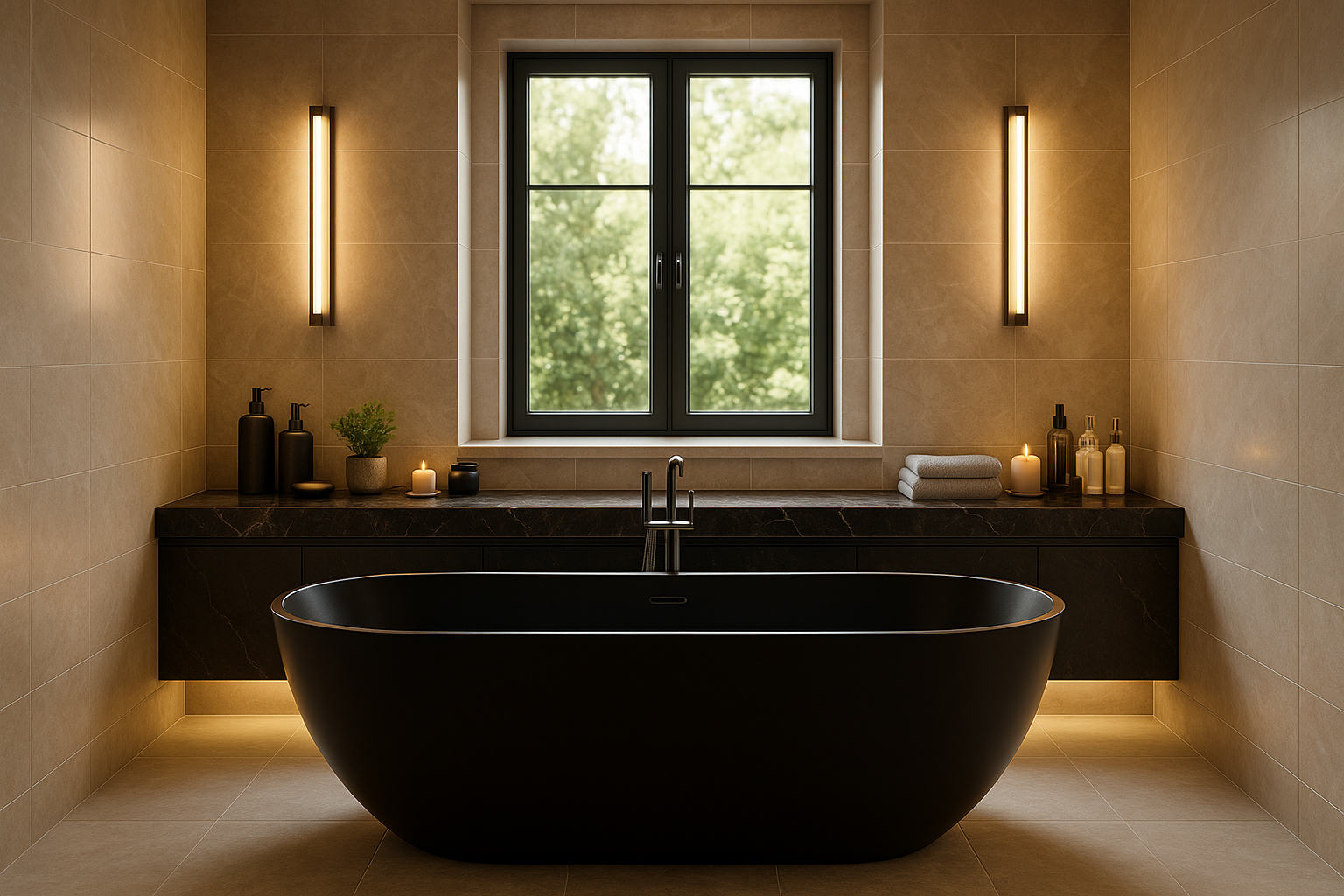 add it more real and add lighting in wall add stuff on sink